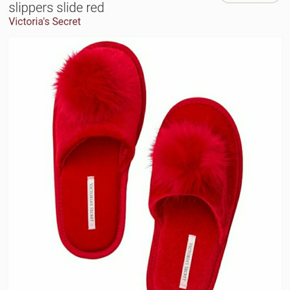 Victoria's Secret Pom Pom Slippers